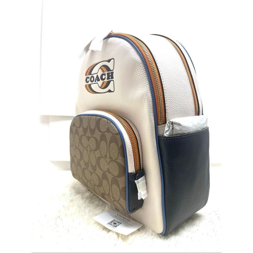 🔥🎁NWT! Coach Court Backpack In Sig Mix Msrp:$498.00 - Picture 4 of 11